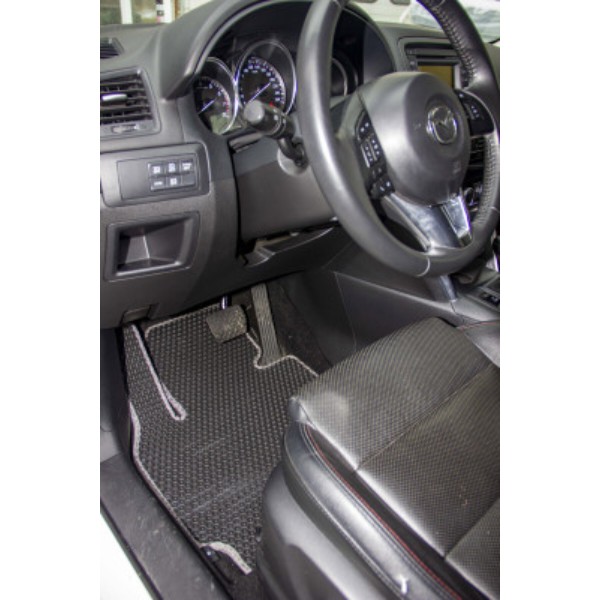 Фото - Килимки з екошкіри в салон авто передні EVAtech для CX-5 (KE) Mazda 2012-2017 1 поколение SUV EU MZ3149A2VL4BBB