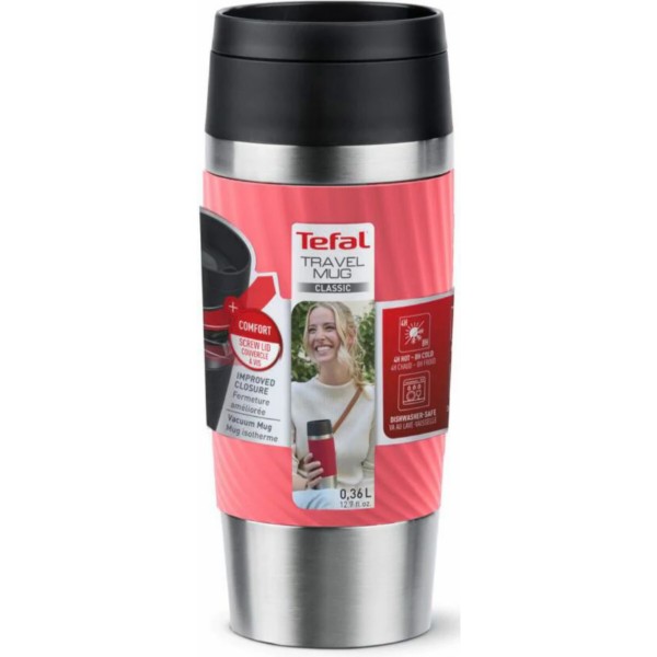 Фото - Термокружка Tefal N2024410 Travel Mug Classic Twist 0,36 л коралловый