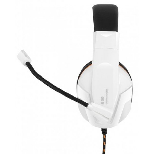 Фото - Гарнітура дротова ігрова Gemix N20 White-Black-Orange Gaming