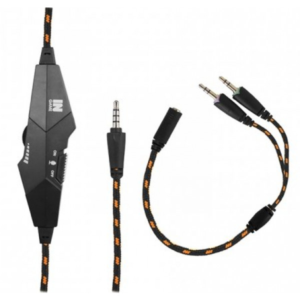 Фото - Гарнітура дротова ігрова Gemix N20 White-Black-Orange Gaming