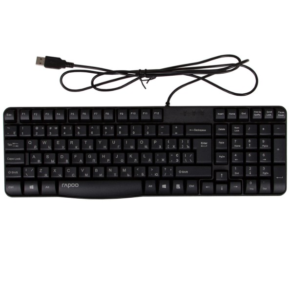 Фото - Клавиатура проводная rapoo N2400 Black