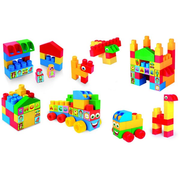 Фото - Пластиковый конструктор для малышей Wader Kids Blocks 51 эл. (41592)