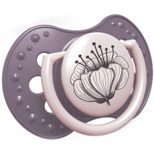 Фото - Симетрична пустушка Lovi Botanic Botanic для дівчинки силіконова 18 + міс., 2 шт. (22/875girl)