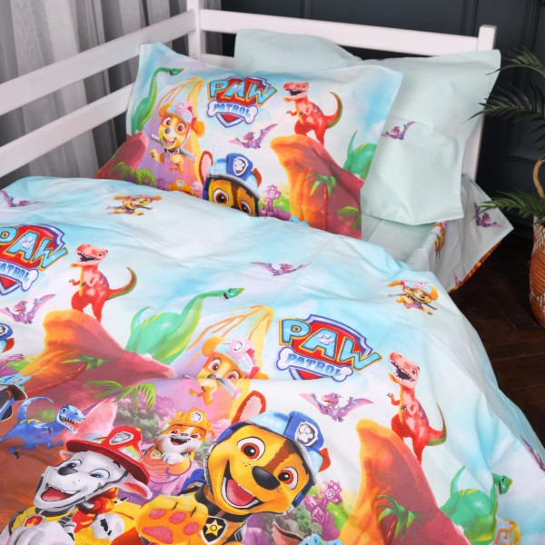 Фото - Комплект постельного белья MirSon King Size 220х240 см Kids Time 17-0886 Paw Patrol Wild Бязь (2200012386408)