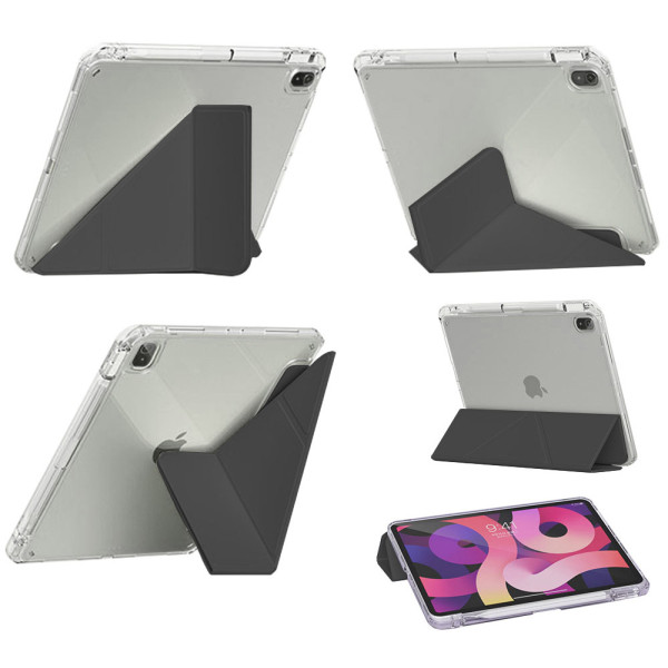 Фото - Чохол для планшета BeCover Ultra Slim Origami Transparent з кріпленням Apple iPad Air 11'' (M2)/iPad Air 11'' (M3) Black (711389)