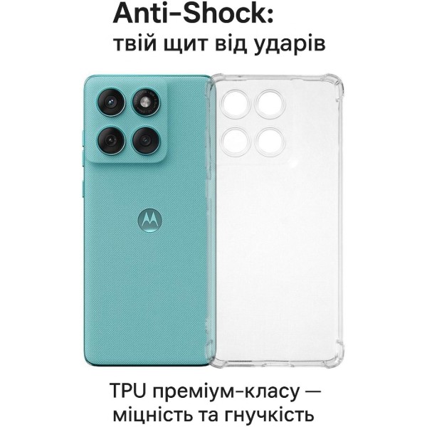 Фото - Чохол для смартфону BeCover for Motorola Edge 60 Clear (713804)