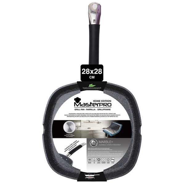Фото - Сковорода ВОК Masterpro Home edition 28х28 см (BGMP-3292-BK)