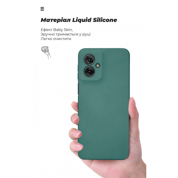 Фото - Чохол для смартфону Armorstandart ICON for Motorola G55 5G Camera cover Green (ARM81209)