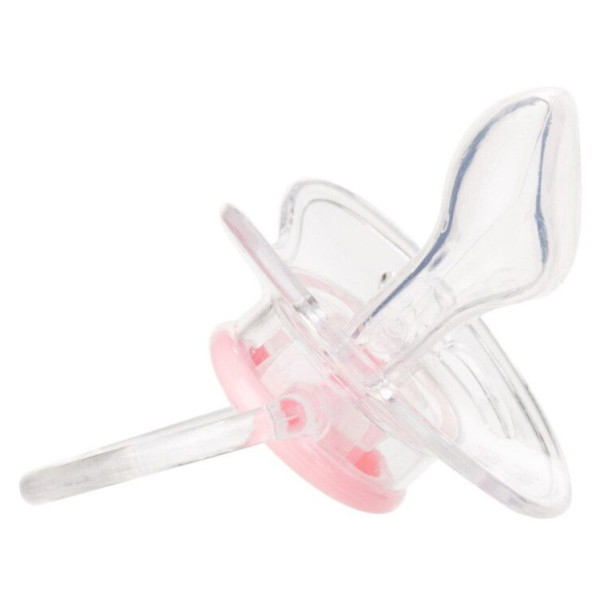 Фото - Анатомічна пустушка Canpol babies 6-18 м-ців Newborn baby рожеві квіти (22/566_pin)