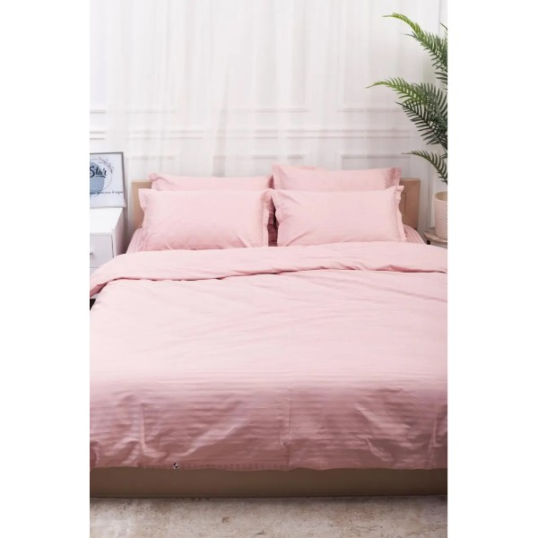 Фото - Комплект постільної білизни Moon&Star Satin Stripe Stripe Pink 200х220 (MS-820003615)