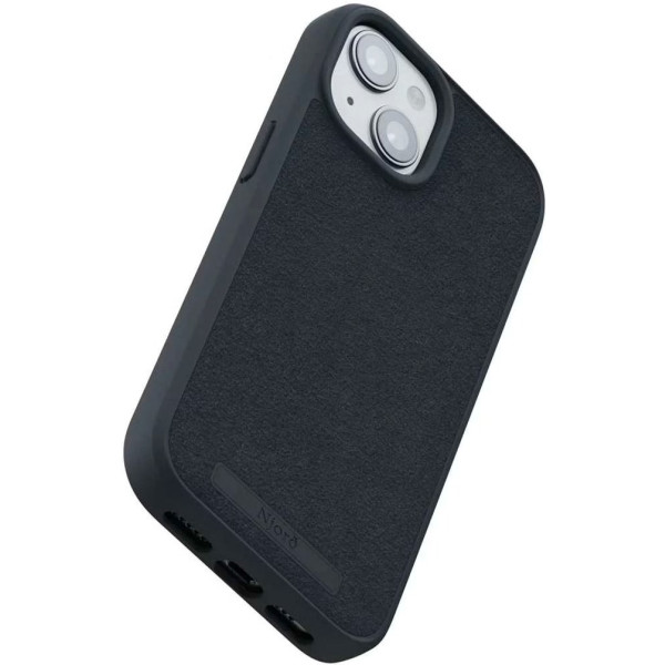 Фото - Чохол для смартфону Njord Suede MagSafe Case Black for iPhone 15 Plus (NA52SU00)