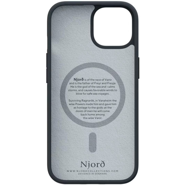 Фото - Чохол для смартфону Njord Suede MagSafe Case Black for iPhone 15 (NA51SU00)