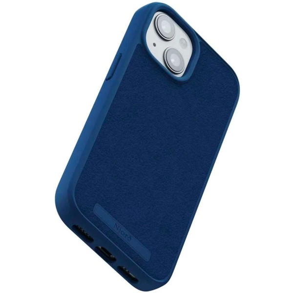 Фото - Чохол для смартфону Njord Suede MagSafe Case Navy Blue for iPhone 15 Plus (NA52SU01)