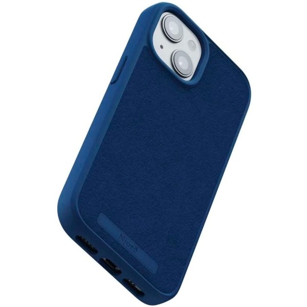 Фото - Чехол для смартфона Njord Suede MagSafe Case Navy Blue for iPhone 15 (NA51SU01)