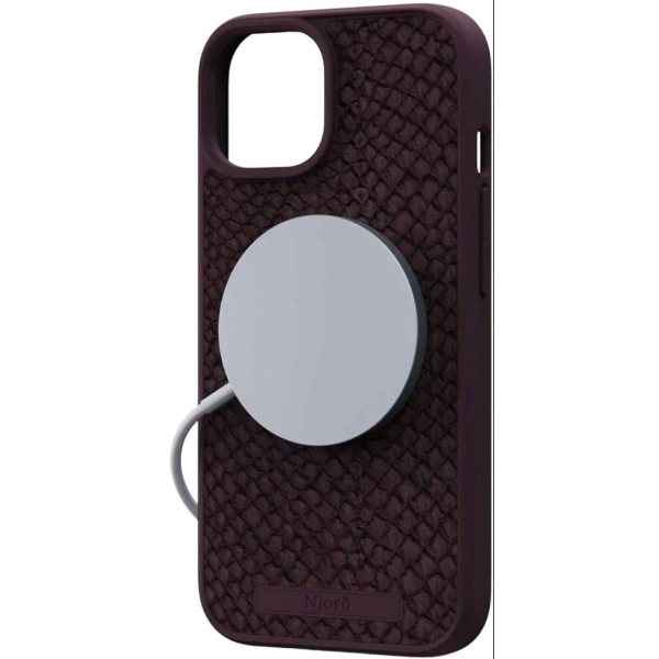 Фото - Чохол для смартфону Njord Salmon Leather MagSafe Case Rust for iPhone 15 (NA51SL03)