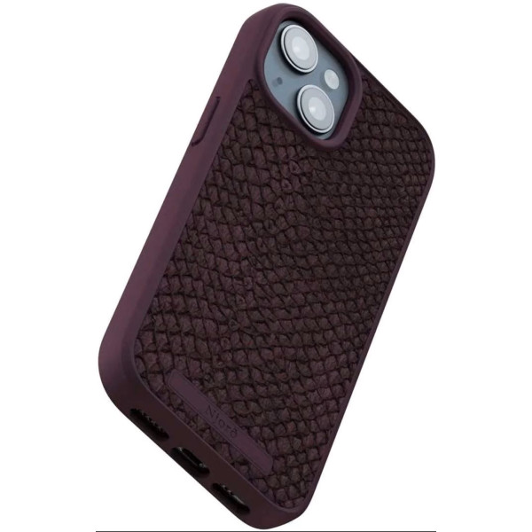 Фото - Чохол для смартфону Njord Salmon Leather MagSafe Case Rust for iPhone 15 (NA51SL03)