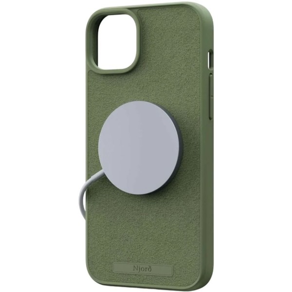 Фото - Чехол для смартфона Njord Suede MagSafe Case Olive for iPhone 15 (NA51SU06)