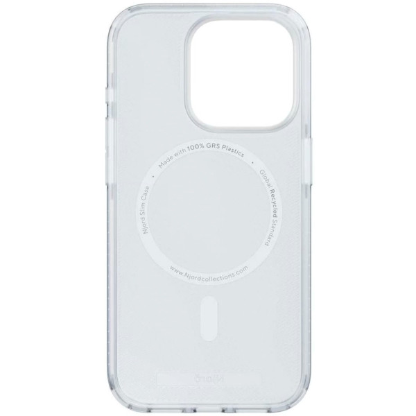 Фото - Чохол для смартфону Njord Slim MagSafe Case Translucent for iPhone 15 Pro (NA53GR15)