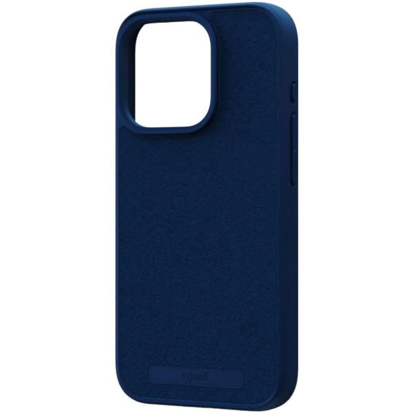 Фото - Чохол для смартфону Njord Suede MagSafe Case Navy Blue for iPhone 15 Pro (NA53SU01)
