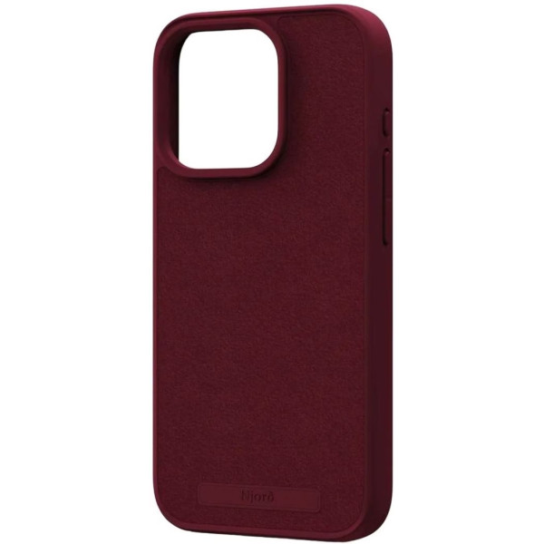 Фото - Чохол для смартфону Njord Suede MagSafe Case Crimson Red for iPhone 15 Pro (NA53SU11)