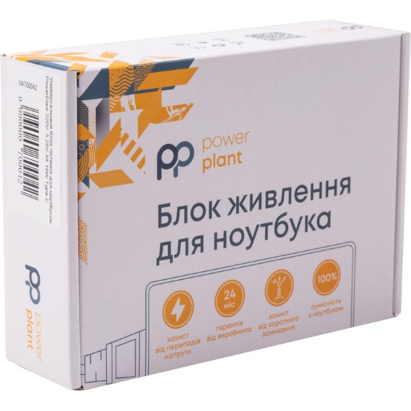 Фото - Зарядное устройство для ноутбука PowerPlant 220V 5.25V 3A Type-C (NA700042)
