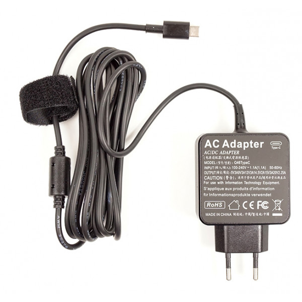 Фото - Зарядное устройство для ноутбука PowerPlant 220V 20V 2.25A Type-C (NA700059)