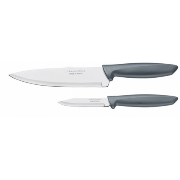 Фото - Набір ножів Tramontina Plenus Grey 3 пр. (23498/614)