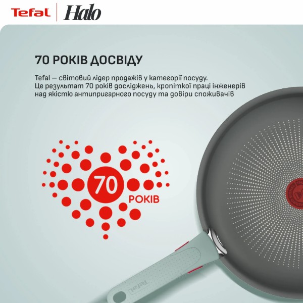 Фото - Набор посуды со съемной ручкой Tefal L8029053 Ingenio Halo Eucalyptus 3 пр.