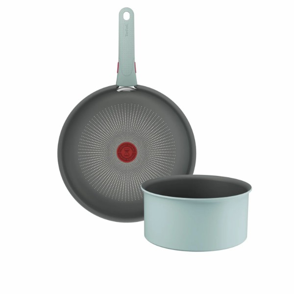 Фото - Набор посуды со съемной ручкой Tefal L8029053 Ingenio Halo Eucalyptus 3 пр.
