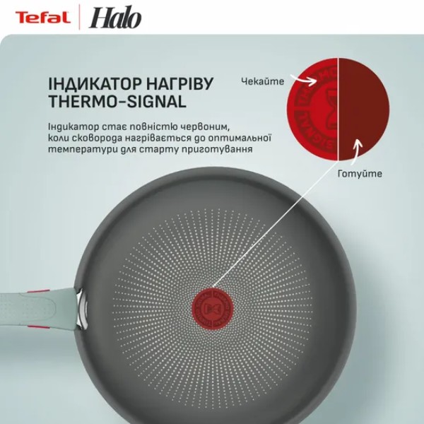 Фото - Набор посуды со съемной ручкой Tefal L8029053 Ingenio Halo Eucalyptus 3 пр.