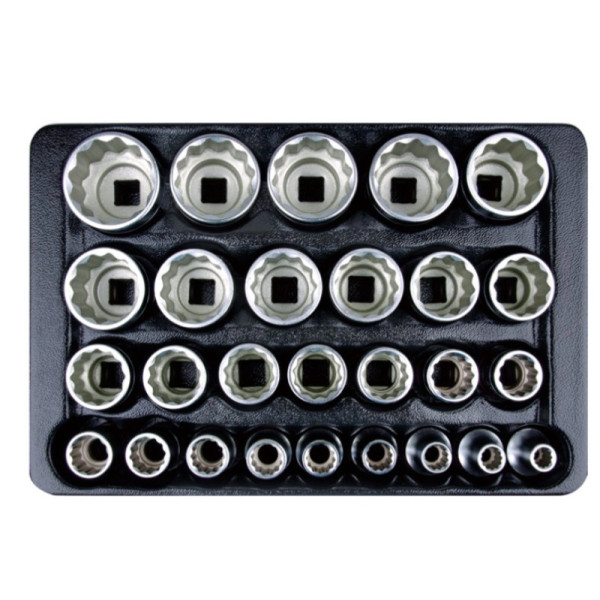 Фото - Набір торцевих голівок KING TONY 1/2" 27 шт. (9-4057MR)