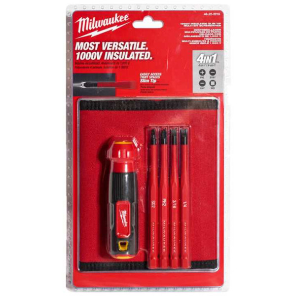 Фото - Набір викруток Milwaukee VDE 4-в-1 (4932493658)