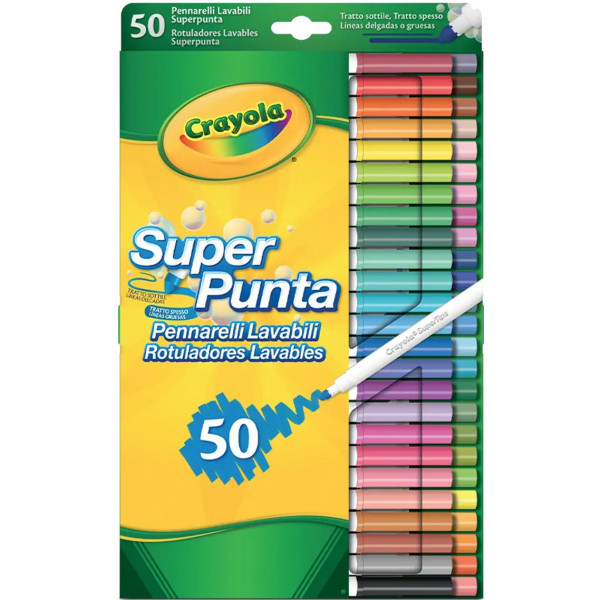 Фото - Фломастери Crayola Supertips (washable) 50 шт.