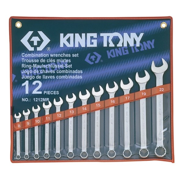 Фото - Набір комбінованих ключів KING TONY 12 шт. 8-22 мм (1212MR)