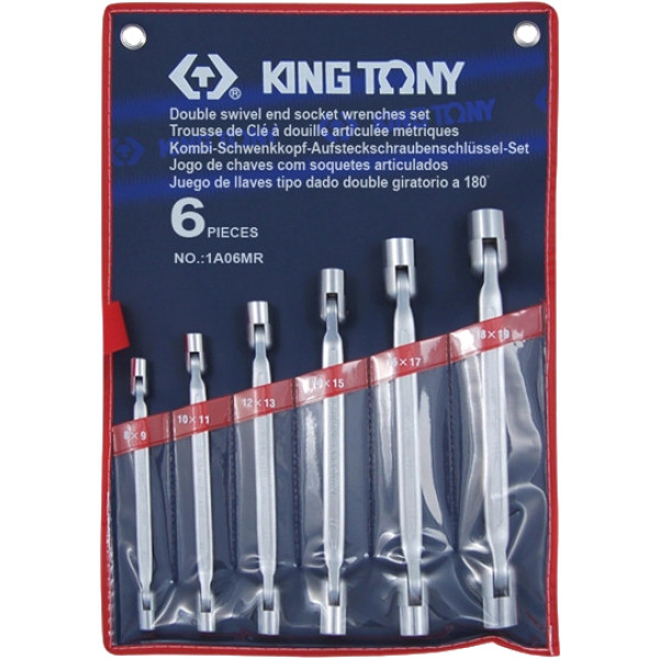 Фото - Набор торцевых ключей KING TONY 6-19 мм 6 шт. (1A06MR) Фото - Набор торцевых ключей KING TONY 6-19 мм 6 шт. (1A06MR)