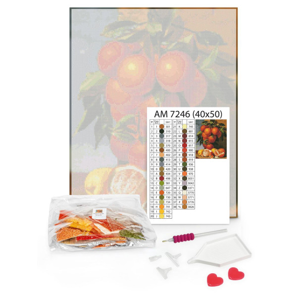 Фото - Алмазная живопись Ideyka Голубые ирисы Юлия Томеско 30х40 см (AMO7129)