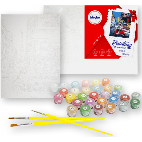 Фото - Картина по номерам Ideyka "Радужный взгляд" 40x50 см (KHO5058)