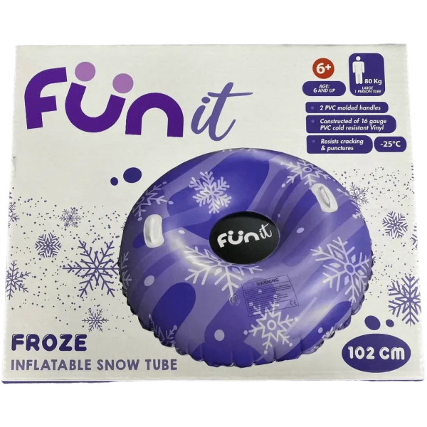 Фото - Надувні санчата Bottari тюбінг FROZE 102 см Violet (72004-IS)