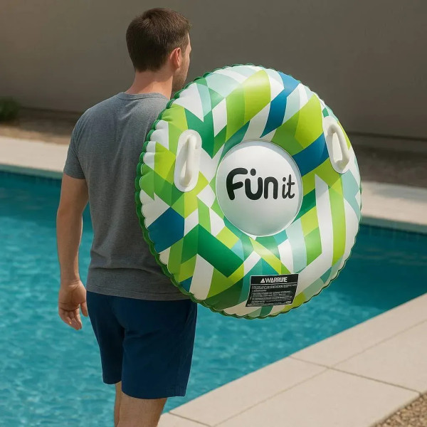 Фото - Надувні санчата Bottari тюбінг LEAF 81 см Green (72003-IS)