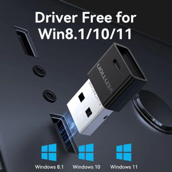 Фото - Адаптер мережі Bluetooth USB Vention v5.3 20м (NAHB0)
