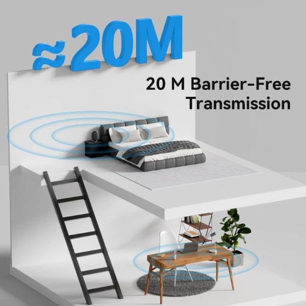 Фото - Адаптер мережі Bluetooth USB Vention v5.3 20м (NAHB0)