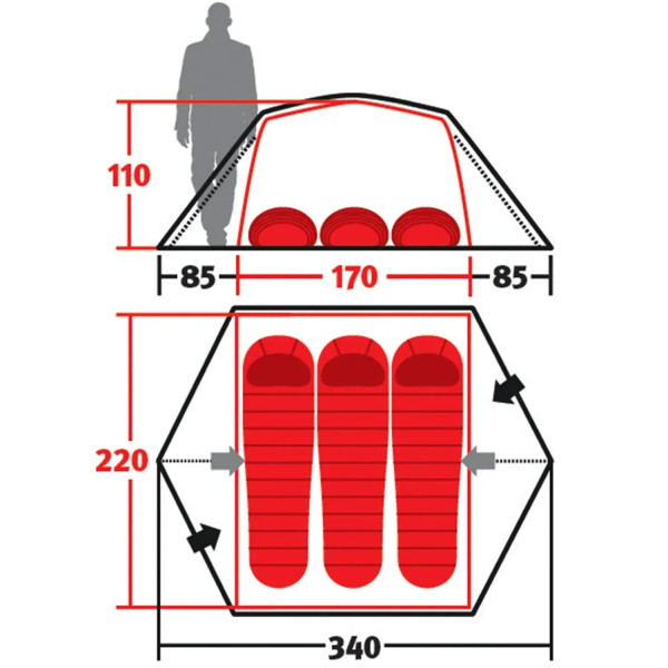 Фото - Палатка Wechsel Charger 3 TL Laurel Oak (231009)