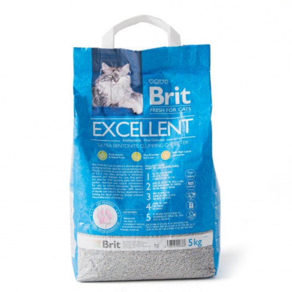 Фото - Наполнитель бентонитовый Brit Fresh Excellent Ultra Bentonite 5 кг (8595602505838)
