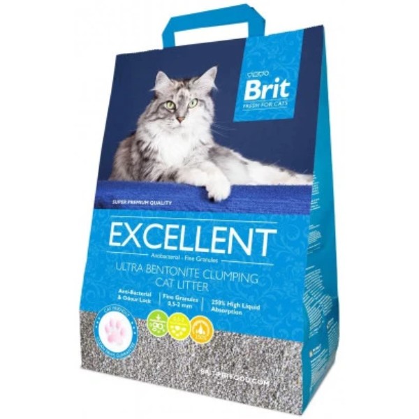 Фото - Наполнитель бентонитовый Brit Fresh Excellent Ultra Bentonite 5 кг (8595602505838)