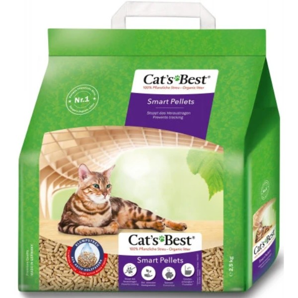 Фото - Наповнювач деревний Cats Best Smart Pellets 2,5 кг (4002973202135)