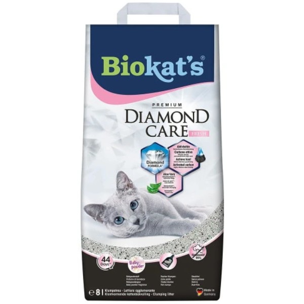 Фото - Наповнювач бентонітовий Biokat's Diamond Fresh 8 л (4002064613260)