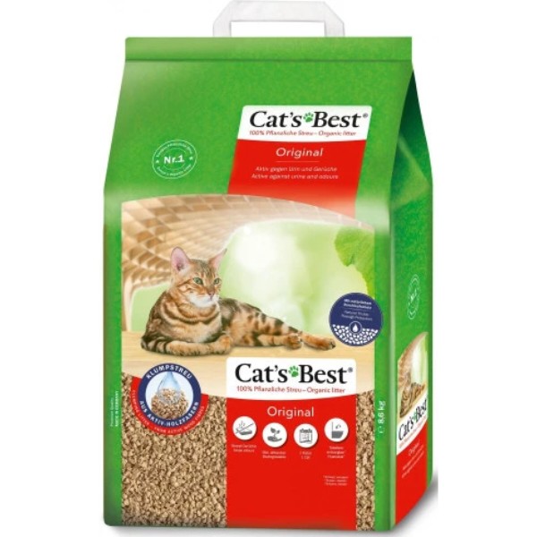 Фото - Наповнювач деревний Cat’s Best Original 20 л / 8,6 кг (4002973189351)