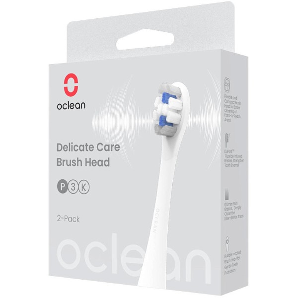 Фото - Насадка для зубної щітки Oclean P3K4 Delicate Care Extra Soft 2 шт. (6970810552911)