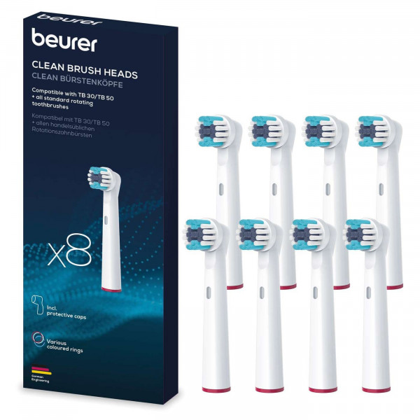 Фото - Насадка для зубной щетки Beurer TB 30/50 Clean 8 шт. Фото - Насадка для зубной щетки Beurer TB 30/50 Clean 8 шт.