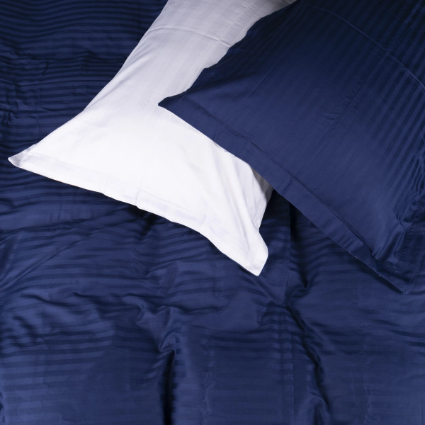 Фото - Комплект постільної білизни дитячий MirSon Satin Stripe 30-0020 + 30-0001 Naskirin 110х140 (2200005247389)